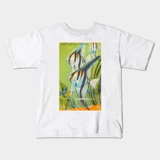 Angel fish at eastern garden aquarium, Florida postcard Kids T-Shirt